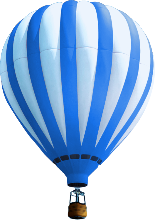 Hot air balloon representing adventure travel packages offered by kreationslife.com