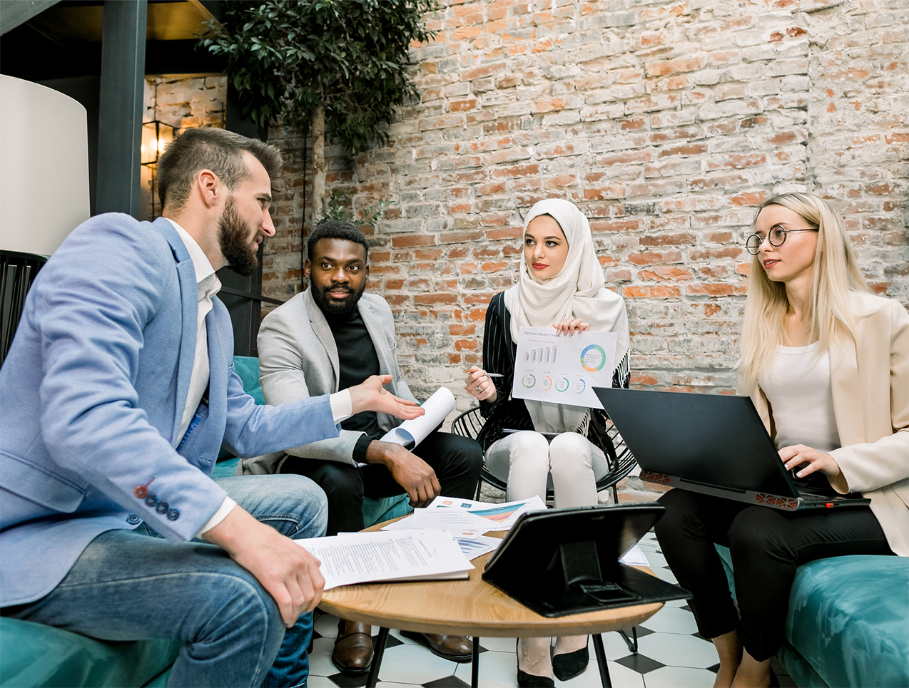 An entrepreneur working on a business plan for the Canada startup visa program